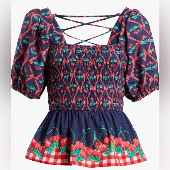 Damson Madder Allegra Puff Sleeve Blouse organic cotton - Picture 4 of 16